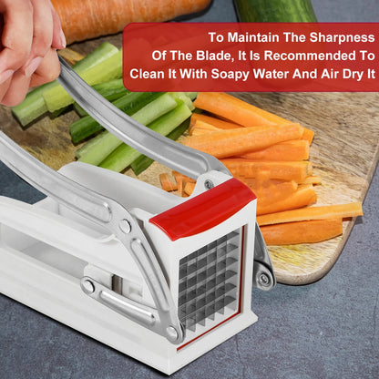 Vegetable Shredder Stainless Steel Potato Chips Maker Chopper French Fry Cutter Machine w 25/49 Holes Blades Manual Food Slicer