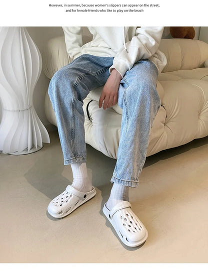 Fashion Women Slippers New Summer Slippers Outdoor Beach Slippers Classic Soft Men Garden Slippers Home Men Clogs Slippers