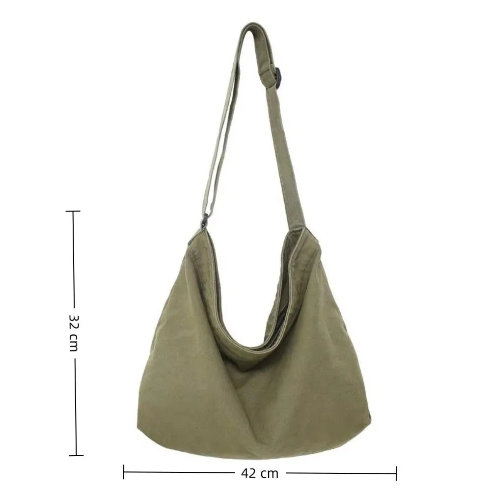 Women's Shoulder Bag Large Capacity Crossbody Bag for Woman 2025 New in Cotton Fashion Korean Female Student School Bag Handbag