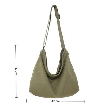 Women's Shoulder Bag Large Capacity Crossbody Bag for Woman 2025 New in Cotton Fashion Korean Female Student School Bag Handbag