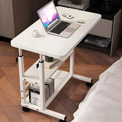 Double-Layer Office Desk Computer Lazy Table with storage shelf Laptop