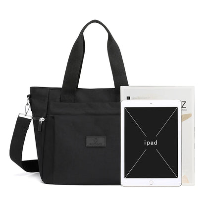 Fashion Large Capcity Women Causal Tote High Quality Durable Nylon Shoulder Bag Female Fabric Big Handbag Shopping Bag