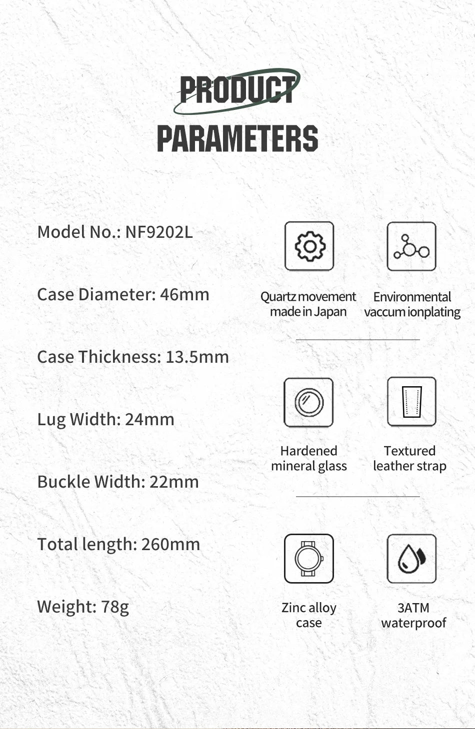 NAVIFORCE Popular Male Wristwatch Military Sports Shockproof Waterproof Leather Watch Men Fashion Casual Clock Relogio Masculino