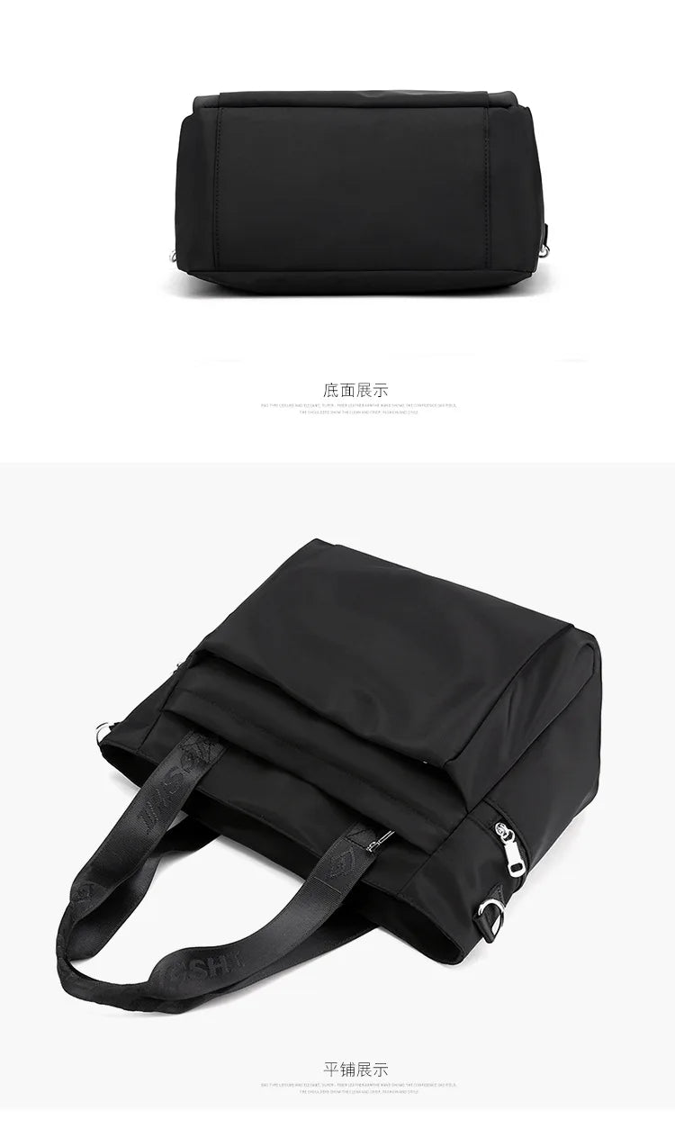 Simple and Fashionable Ladies Tote Bag Large-capacity Women's Lightweight Shoulder Bag Trendy Casual Hand-held Messenger Bag