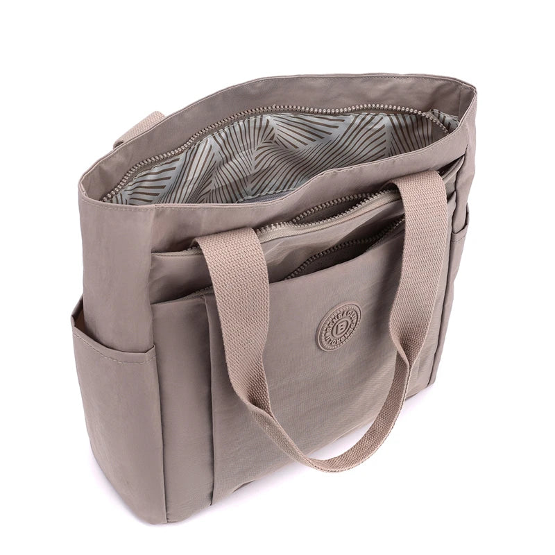 Fashion Casual Women Top Handle Handbag High Quality Fabric Women's Shoulder Bag Large Capacity Girls Casual Tote Bag SAC