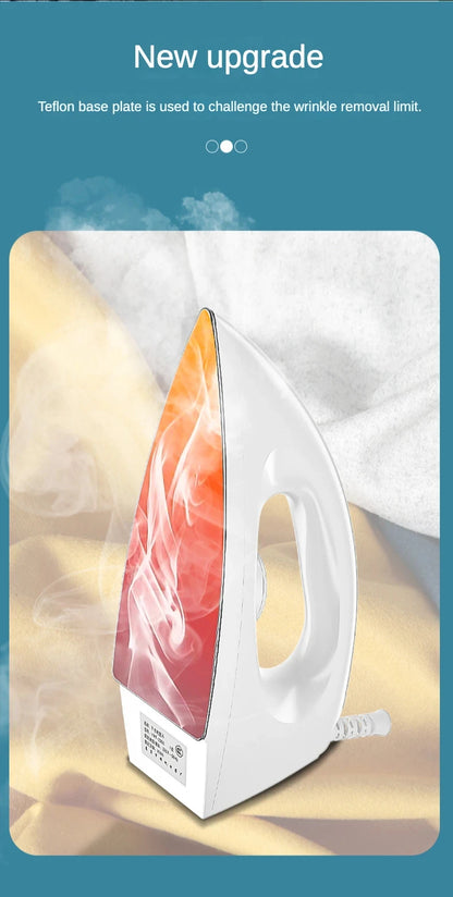 1000W Portable Electric Dry Iron | 5-Gear Adjustable Heat Control for Home & Travel