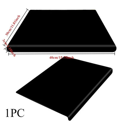 1pc Large Black /White Acrylic Cutting Board with Countertop Edge with Lip Edge - Hand Wash Only, - Ideal Gift for Parents