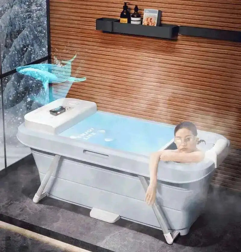 Automatic Foldable Spa Bathtub Heating Sweat Steaming Bathtub Comfortable Home Portable Bucket Adult Full Body Bath Bucket T