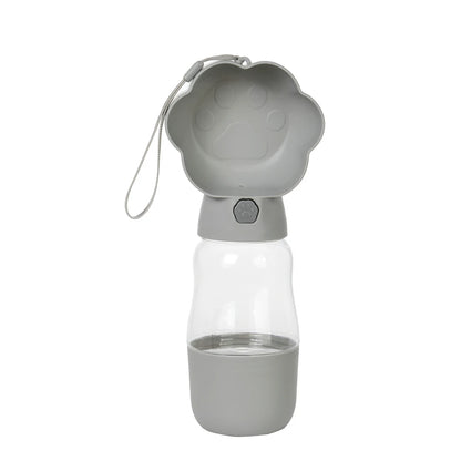 2-in-1 Portable Dog Water Bottle & Food Feeder | Leak-Proof Travel Drink Bowl for Small Dogs & Puppies