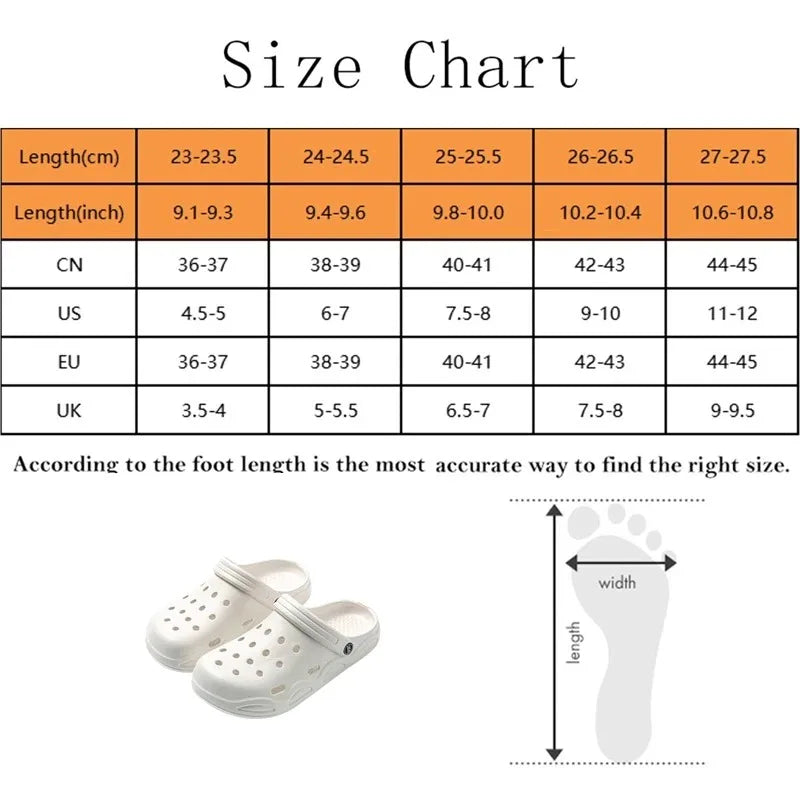 Fashion Women Slippers New Summer Slippers Outdoor Beach Slippers Classic Soft Men Garden Slippers Home Men Clogs Slippers