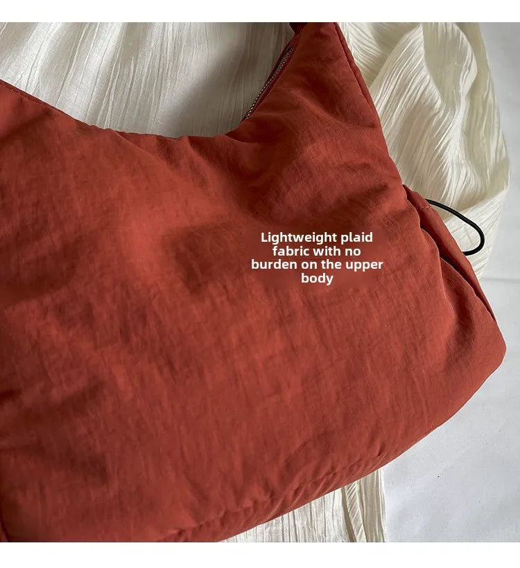 Soft Design Cloth Small Shopper Shopping Underarm Bags Lady Shoulder Bag for Women 2024 Trend Fashion Y2K Handbags сумка