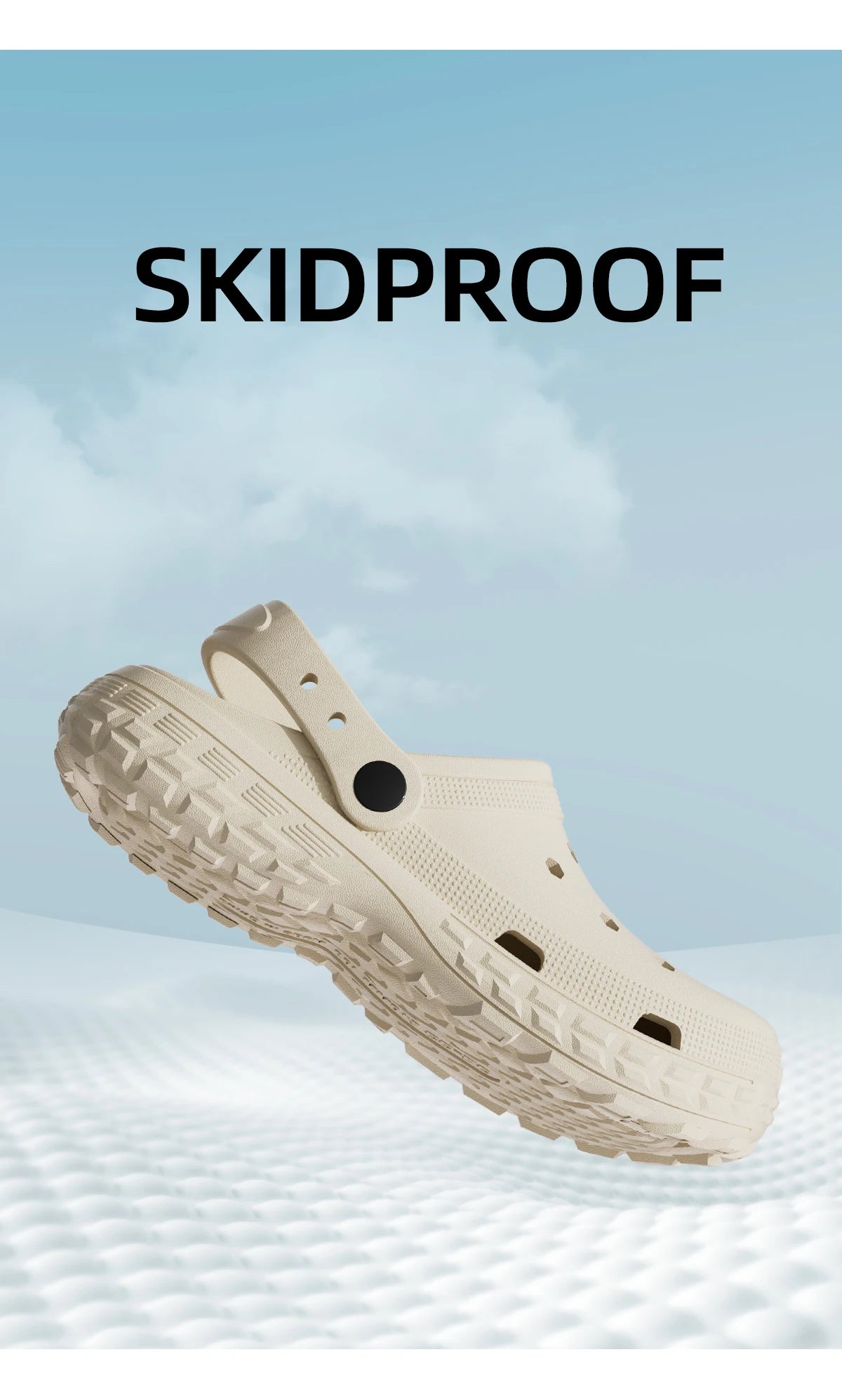 EVA Unisex Hole Shoes Beach Thick Bottom Outdoor Slippers Comfortable Breathable Indoor Slippers