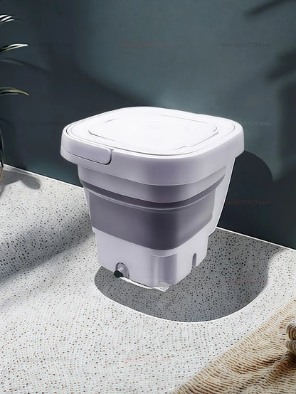 8L Portable Folding Washing Machine | Compact Travel Laundry Bucket for Clothes, Socks & Underwear – Home & Camping Washer