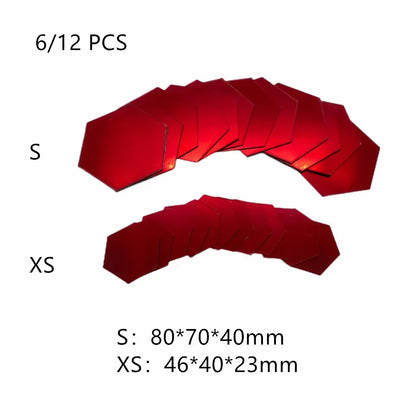 6/12PCS Acrylic Hexagon Wall Mirror Stickers | Self-Adhesive Mosaic Tile Decals for DIY Home Decoration & Art Gifts