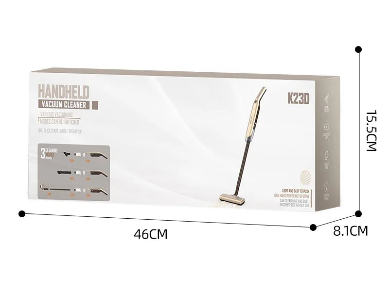 Wireless Handheld Vacuum Cleaner | 20000Pa Powerful Suction, Low Noise & Multi-Accessory Home & Car Cleaner