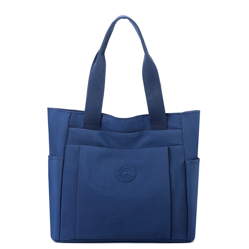 Fashion Casual Women Top Handle Handbag High Quality Fabric Women's Shoulder Bag Large Capacity Girls Casual Tote Bag SAC