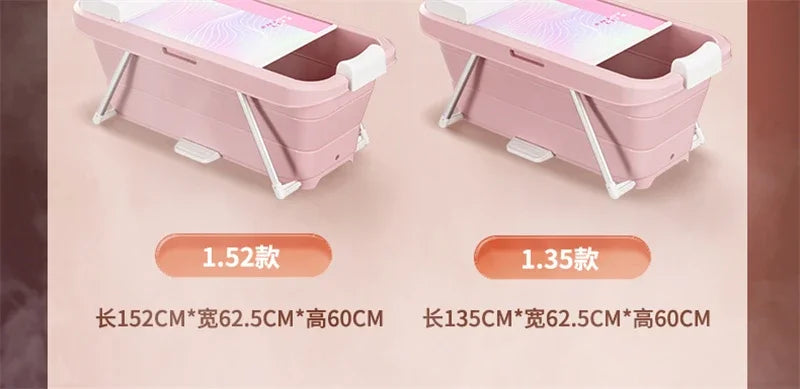 Folding Intelligent Bathtubs Adult Bath Bucket Household Full-body Sweat Steam Sauna Spa Dual-use Thickened Plastic Bath Barrel