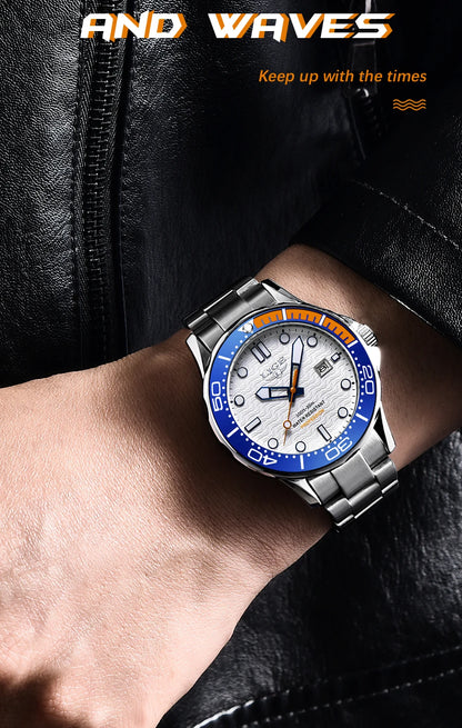 2025 LIGE New Business Mens Watches Top Brand Luxury Dive Watch For Men Waterproof Date Clock Sport Watch Relogio Masculino+Box