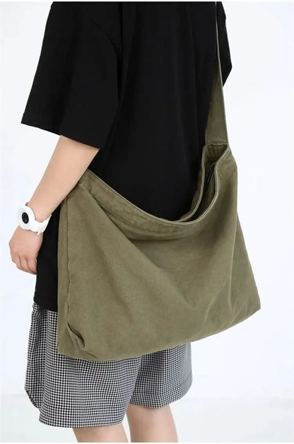 Women's Shoulder Bag Large Capacity Crossbody Bag for Woman 2025 New in Cotton Fashion Korean Female Student School Bag Handbag