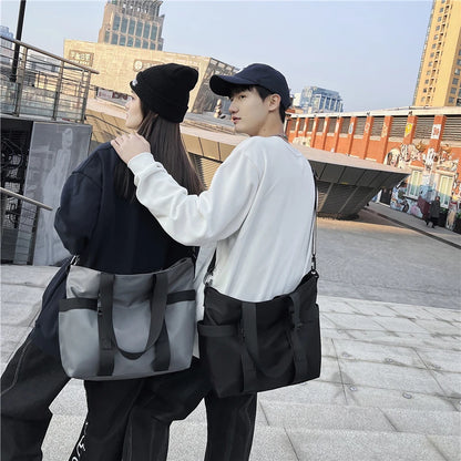 HOCODO Waterproof Women Travel Handbag Large Capacity Ladies Messenger Bag Solid Color Female Crossbody Nylon Shoulder Bag Women