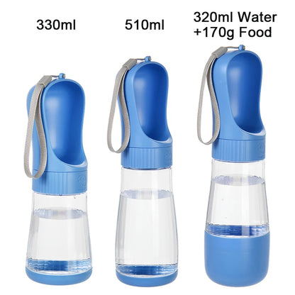 Portable Pet Water Bottle & Food Dispenser | Leak-Proof Travel Cup for Dogs & Cats – Food-Grade Material