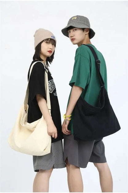 Women's Shoulder Bag Large Capacity Crossbody Bag for Woman 2025 New in Cotton Fashion Korean Female Student School Bag Handbag