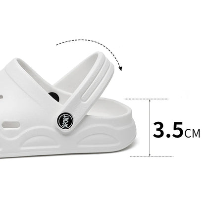 Summer Comfortable Clogs Slippers for Women Lightweight Anti Slip Beach Sandals Woman Fashion White EVA Waterproof Garden Shoes