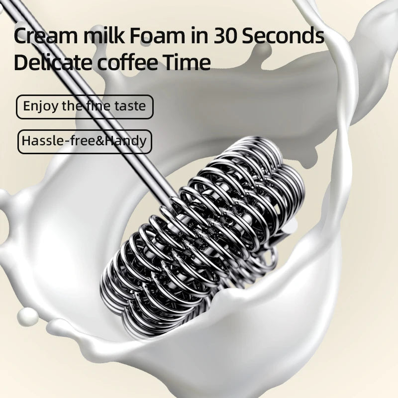 HOT  Electric Milk Frother +Type-C Milk Frother & Egg Beater – 3 Speed