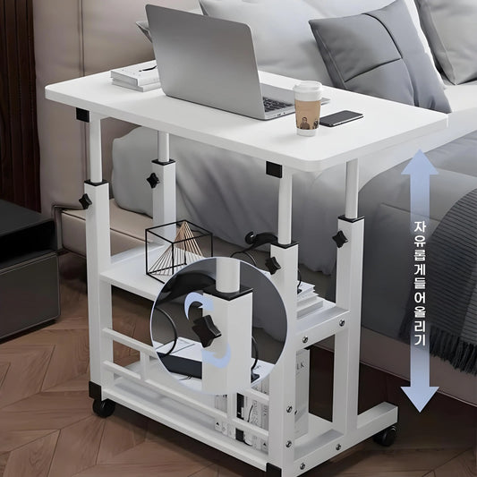 Double-Layer Office Desk Computer Lazy Table with storage shelf Laptop