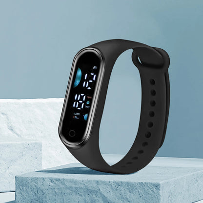 Children's Smart Sports Watch Bracelet LED Date Touch Screen Electronic Watch Boys and Girls Student Festival Gift