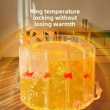 Folding Adult & Kids Bath Bucket | Portable Full-Body Bathtub for Home, Family & Couples