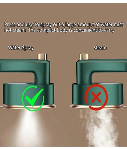 2-in-1 Handheld Steam Iron | Portable Garment Steamer & Ironing Machine for Travel & Home Use