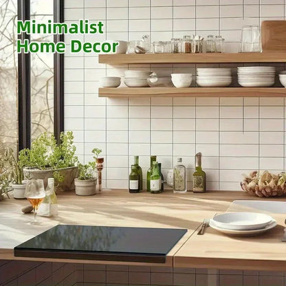 1pc Large Black /White Acrylic Cutting Board with Countertop Edge with Lip Edge - Hand Wash Only, - Ideal Gift for Parents