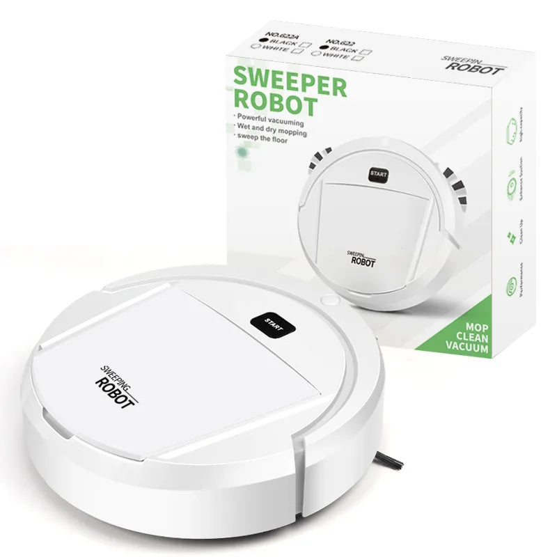 Smart Automatic Robot Vacuum Cleaner | 2-in-1 Wet & Dry Intelligent Floor Cleaning Machine for Home