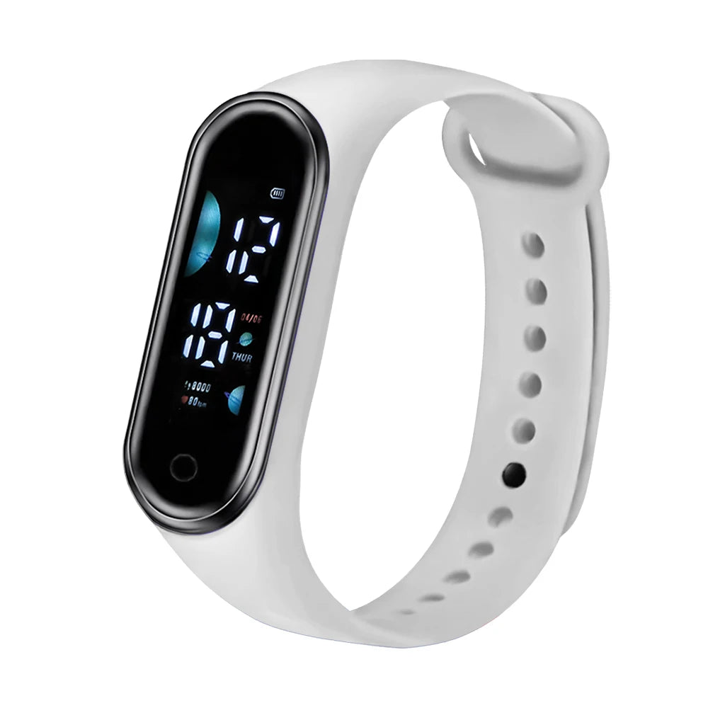 Children's Smart Sports Watch Bracelet LED Date Touch Screen Electronic Watch Boys and Girls Student Festival Gift