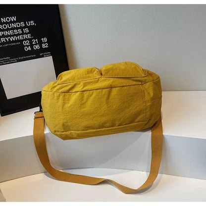 Summer New Large Capacity Crossbody Bag Nylon Fashionable Single Shoulder Handbag Women's Casual Tote Bag