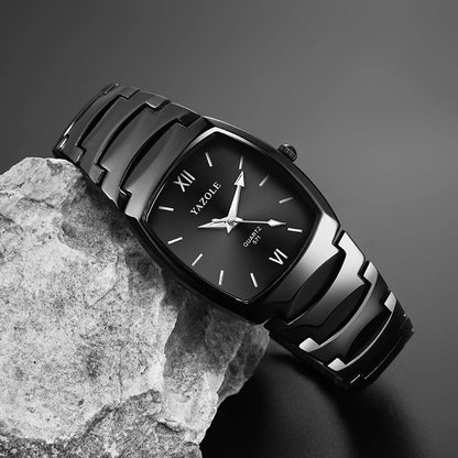 UTHAI Men's Watch Light Luxury Tungsten Steel Glow Waterproof Clock Couple Watches Women's Fashion Quartz Wristwatches Gift