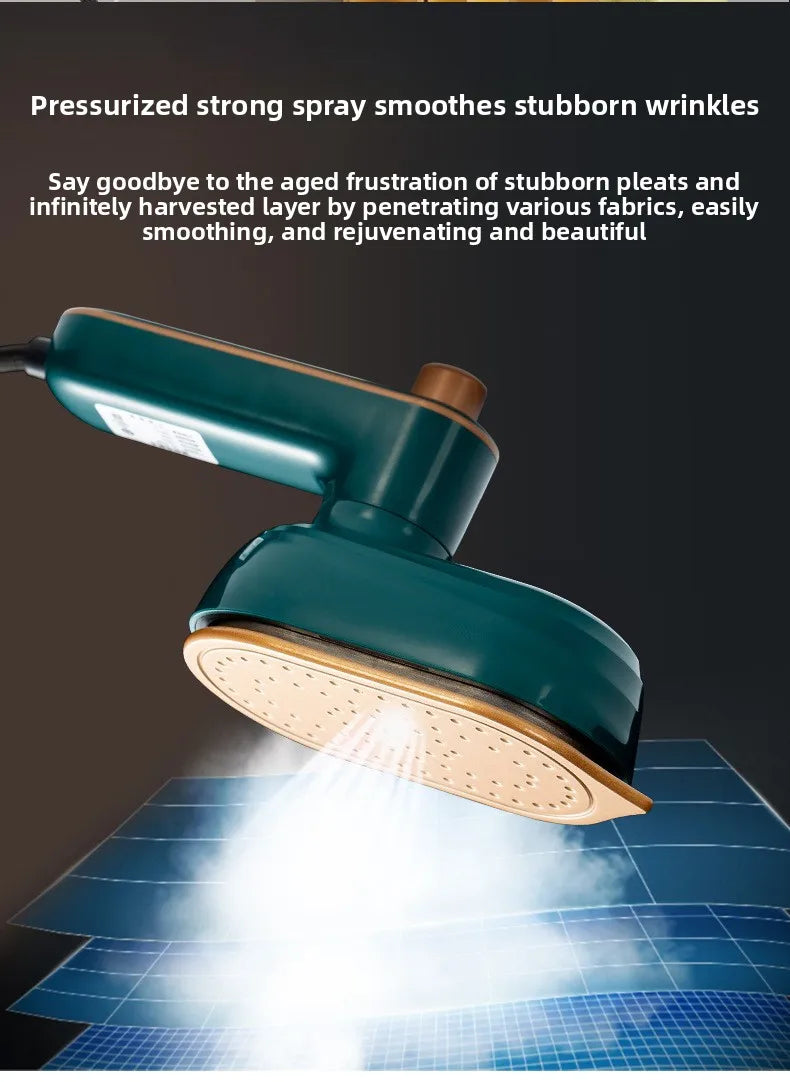 Portable Mini Steam Iron | Travel-Size Handheld Clothes Steamer for Home, Dorm & Sewing Projects