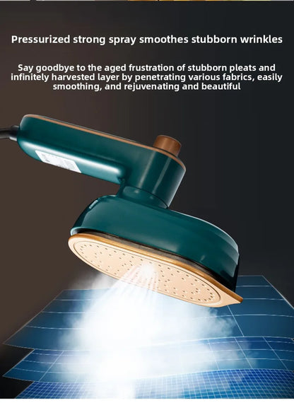 Portable Mini Steam Iron | Travel-Size Handheld Clothes Steamer for Home, Dorm & Sewing Projects