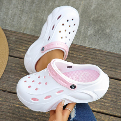 Women's Fashion Chunky Platform Sandals 2024 Summer Thick Sole eva Clogs Garden Shoes for Women Outdoor Non Slip Beach Slippers