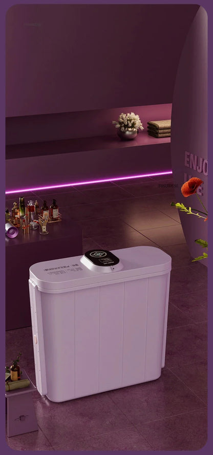 Villa Automatic Heating Folding Bath Bucket Full Body Sweat Steam Bath Barrel Constant Temperature Thickening Portable Bathtub H