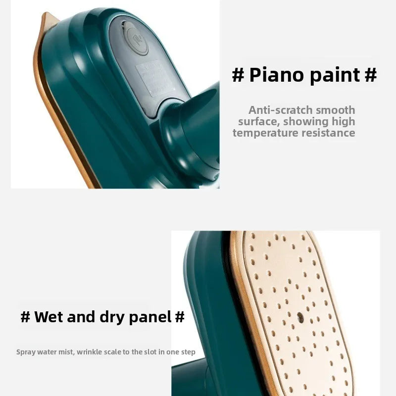 Portable Mini Steam Iron | Travel-Size Handheld Clothes Steamer for Home, Dorm & Sewing Projects