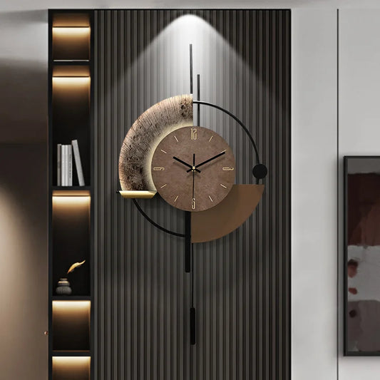 Being an artist of life, modern minimalist voice controlled luminous wall clock