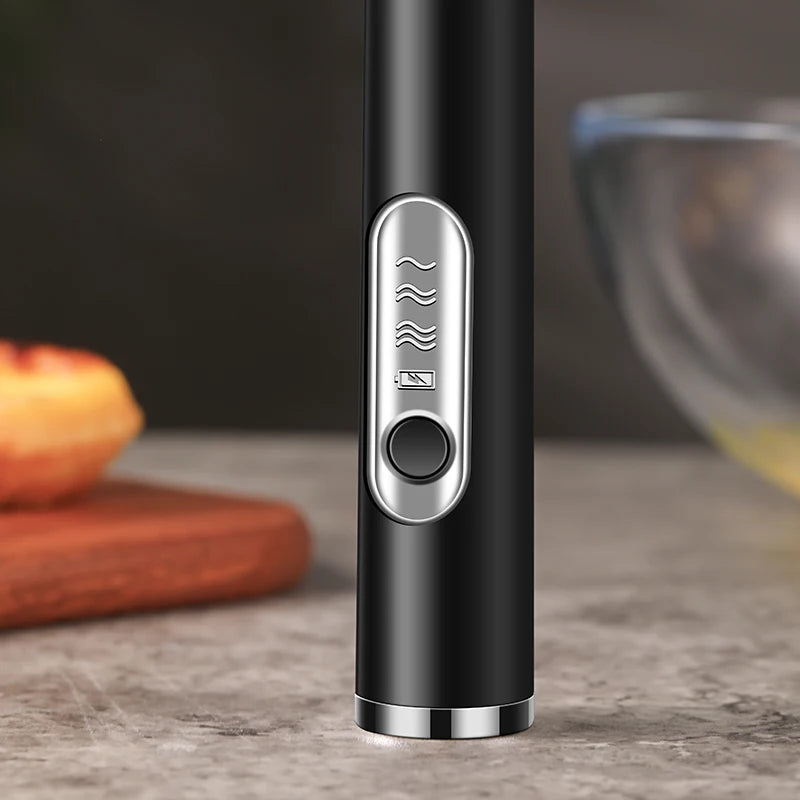 Handheld Double Stick USB Milk Frother & Egg Whisk – 3 Speed Hand Mixer