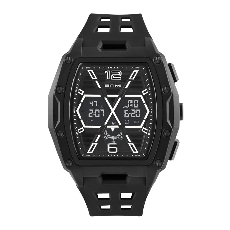 Multifunctional Sports Watches For Men Outdoor Waterproof Alarm Clock LED Digital Luminous Display Students Electronic Watch