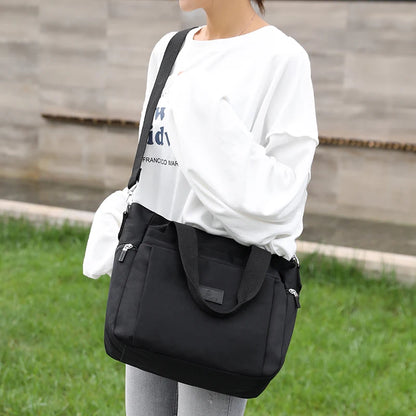 Fashion Large Capcity Women Causal Tote High Quality Durable Nylon Shoulder Bag Female Fabric Big Handbag Shopping Bag