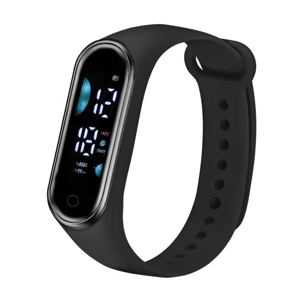 Children's Smart Sports Watch Bracelet LED Date Touch Screen Electronic Watch Boys and Girls Student Festival Gift