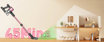 Cordless 10-in-1 Powerful Stick Vacuum Cleaner | 40Kpa 500W Rechargeable Vacuum for Home, Pet Hair & Carpet Cleaning