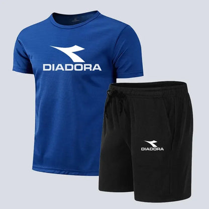 Summer Fashion Sets Men's Shorts Set Men's Quick Drying Breathable Sports Set Short Sleeve T-shirt Set Men's Jogging Set