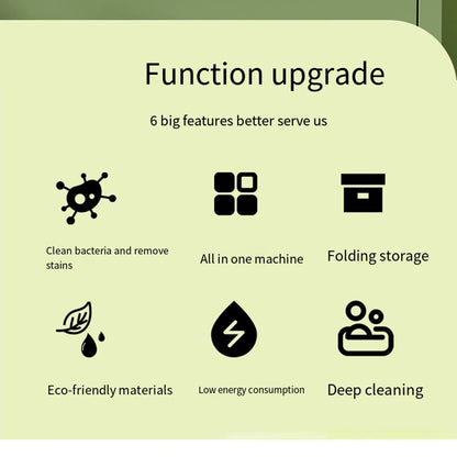 6L/11L Foldable Portable Washing Machine with Spin Dryer | Ultrasonic Mini Washer for Clothes, Underwear & Travel Use